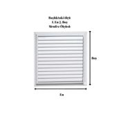 Alupan 30x30 cm Alüminyum Menfez Banyo WC Havalandırma Panjur