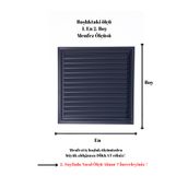 Alupan Alüminyum 35x55 cm Menfez Banyo WC Havalandırma Panjur