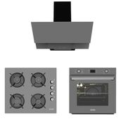 Alveus F17 - GLS640 - MFA627 3'lü Gri Ankastre Set