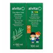 Alvita Kids Bit Spreyi+Tea Tree Oil Şampuan Seti
