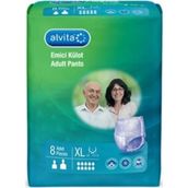 Alvita XL 8 Adet Emici Külot Hasta Bezi