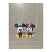 Alwin3d Mickey & Minnie Mouse 2’li Figür Set 1| 3D Baskı Dekor & Pasta Süsü | 8 cm