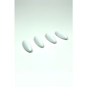 Amazex Store 4 Adet Plastik Çengelli Eşarp Ve Şal İğnesi Beyaz 4 cm