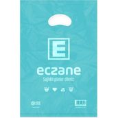 Ambalaj Pazarı Bloklu El Geçme Turkuaz Eczane Poşeti 17X26 cm - 800 Adet