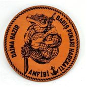 AMFİBİ Barış Pınarı Deri PEÇ - Arma - Askeri Patch
