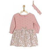 Andywawa AC22057R Kız Bebek Pembe Leopar Desenli 2'Li Takım Set