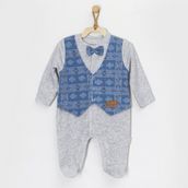 Andywawa AC22146RP Velvet Little Bebek Tulumu