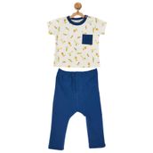 Andywawa Ac22523 Cute Curocodile 2'li Ekru Bebek Takım