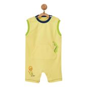 Andywawa Ac22527 Cute Curocodile Ramper Sarı Bebek Tulum