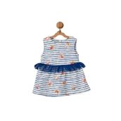 Andywawa AC22558 Flowers Anchors Bebek Elbise