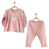 Andywawa AC23066 Pembe 2'li Kız Bebek Takım