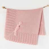 Andywawa AC23205 100x90 cm Pembe Triko Bebek Battaniye