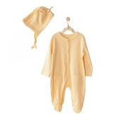 Andywawa AC23651 Sarı Bebek Tulumu