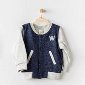 Andywawa AC24064 Be Strong Lacivert Gri Bebek Ceket