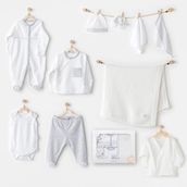 Andywawa AC24721 Newborn Wawa Boys 10 Parça Bebek Hastane Çıkışı