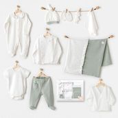 Andywawa AC25131 Newborn Cute Bear Friends 10 Parça Bebek Hastane Çıkışı