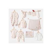 Andywawa AC25341 Newborn Penguin Ekru 10 Parça Bebek Hastane Çıkışı