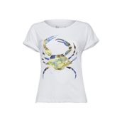 Anemoss Yeşil Yengeç Beyaz Kadın T-shirt