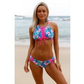 Angelsin Çiçekli Renkli Bikini Alt