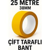 Anı Ofis Kırtasiye Çift Taraflı Bant 25 Metre – 38MM Genişlik | Süper Güçlü Yapışkan Montaj Bandı