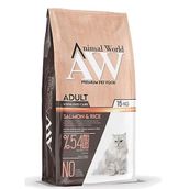 Animal World Somonlu Pirinçli Özel Kısırlaştırılmış 15 kg Kuru Kedi Maması