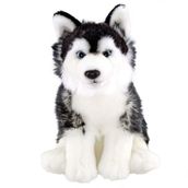 Animals Of The World Floppy Siyah Husky 28 cm Peluş Oyuncak