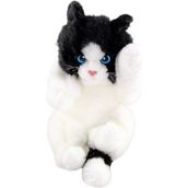 Animals Of The World Oyuncu Yavru Siyah - Beyaz Kedicik 24 cm Peluş Oyuncak