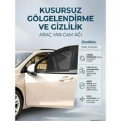 Ankaflex Araç Ön Cam Güneşliği Isı ve Uv Koruması Uyku ve Kamp Için File Güneşlik
