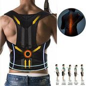 Ankaflex-Erkek Bel Kemeri Balenli Spor Korse Dik Duruş Korsesi Çift Balenli Bel Omuz Sırt Desteği Korse