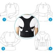 Ankaflex Medikal Dik Durus Korsesi Omuz Bel Sırt Korsesi Dik Durma Korsesi Spor Korse - Siyah - Standart