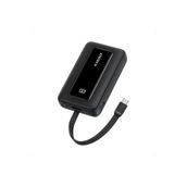 Anker A1688 Zolo 10000 mAh 30 W Dahili USB-C Kablo Siyah Powerbank