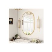Ant Home Dekoratif Ayna, Duvar Aynası, Konsol Aynası, Mdf, Elips Ayna, Çerçeveli Ayna 80X40 Cm