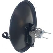Antenci 40 CM Antrasit Mini Karavan Çanak Anteni