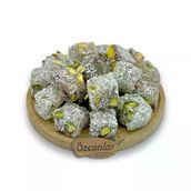ANTEP FISTIKLI HİNDİSTAN CEVİZLİ KUŞ LOKUMU (ÇİFTE KAVRULMUŞ) 1 KG