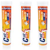 Apexis Vitamin C D3 Zinc 3x20 Efervesan Tablet