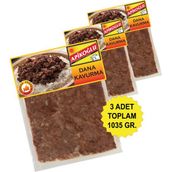 Apikoğlu Kare Dilimli Dana Kavurma Üçlü Paket - 1 Adet