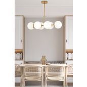 Apliqa 3582-06-FR Lema 6lı Eskitme Salon Avize
