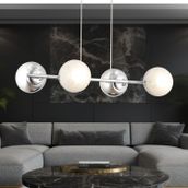 Apliqa Berca Krom Modern Mutfak-Yemek Masası Üstü-Yatak Odası-Salon 4'lü Avize
