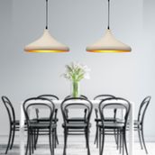 Apliqa Pera Beyaz 2'li Modern Retro Sarkıt Mutfak Salon Avize-Sarkıt Seti