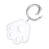 Apple Airtags Beyaz Silikon Kılıf Karikatür Gps Kulakiçi