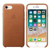 Apple iPhone 8-7 Kırmızı Deri Kılıf