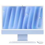 Apple M4 çipli iMac Hepsi-Bir-Arada Masaüstü Bilgisayar: 8 çekirdekli CPU, 8 çekirdekli GPU, 24 inç Retina Ekran, 16 GB Birleşik Bellek, 256 GB SSD Depolama, Uyumlu Aksesuarlar. Mavi