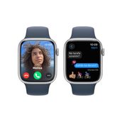 Apple Watch S9 41mm Gümüş-Mavi SB - M/L Akıllı Saat