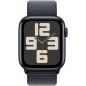 Apple Watch SE 2024 GPS 44 mm Gece Yarısı Alüminyum Kasa Mürekkep Moru Spor Loop Akıllı Saat