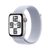 Apple Watch SE 2024 GPS + Cellular 40 mm Gümüş Alüminyum Kasa Bulut Mavisi Spor Loop Akıllı Saat