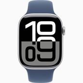 Apple Watch Series 10 GPS Alüminyum Kasa 42 mm Gümüş Spor Kordon Akıllı Saat