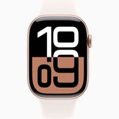 Apple Watch Series 10 GPS Alüminyum Kasa 42 mm Rose Altın Spor Kordon Akıllı Saat