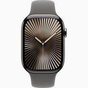 Apple Watch Series 10 GPS + Cellular 42 mm Natürel Titanyum Kasa Taş Grisi Spor Kordon Akıllı Saat