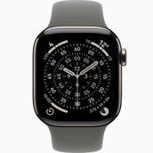 Apple Watch Series 11 GPS+Cellular 46 mm Natürel Titanyum Kasa Natürel Taş Grisi Spor Kordon Akıllı Saat