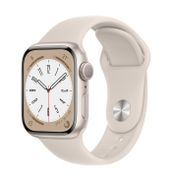 Apple Watch Series 8 41 mm Yıldız Işığı Alüminyum Kasa Akıllı Saat Teşhir- Outlet